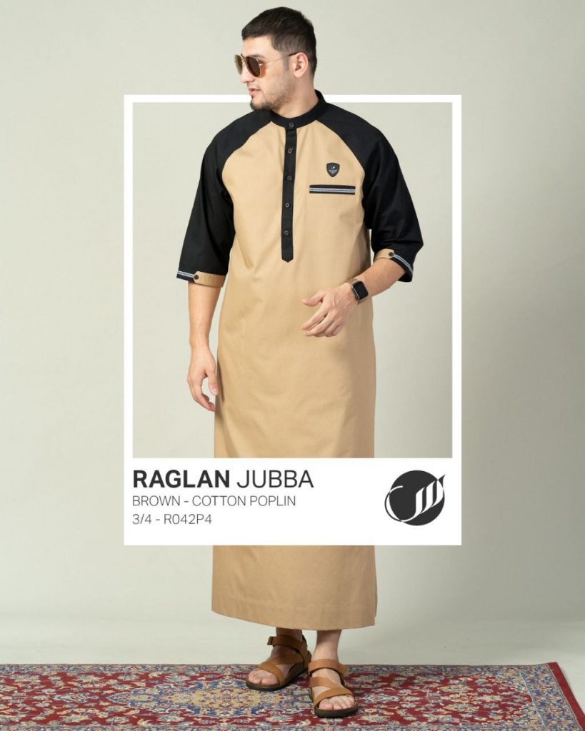 Samase juga membuat jubah dengan potongan raglan seperti Jubba Raglan R042P