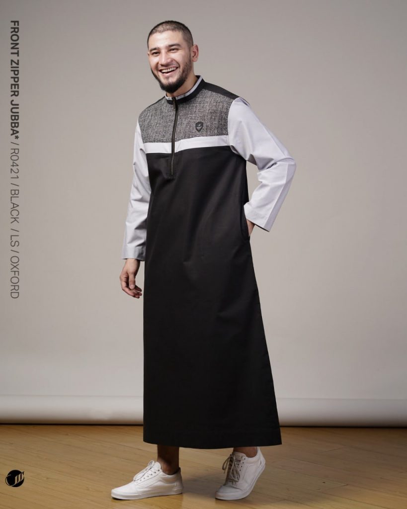 Jubah Zipper Front merupakan salah satu model jubah Samase