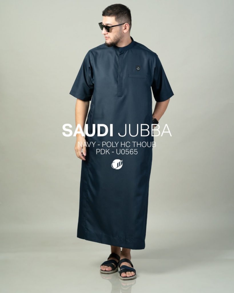 Saudi Jubba U056 yang terbuat dari bahan material Poly HC Thoub